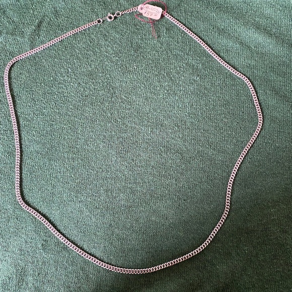 Agem I Sterling Silver Curb Neck Chain 24" - Picture 10 of 16